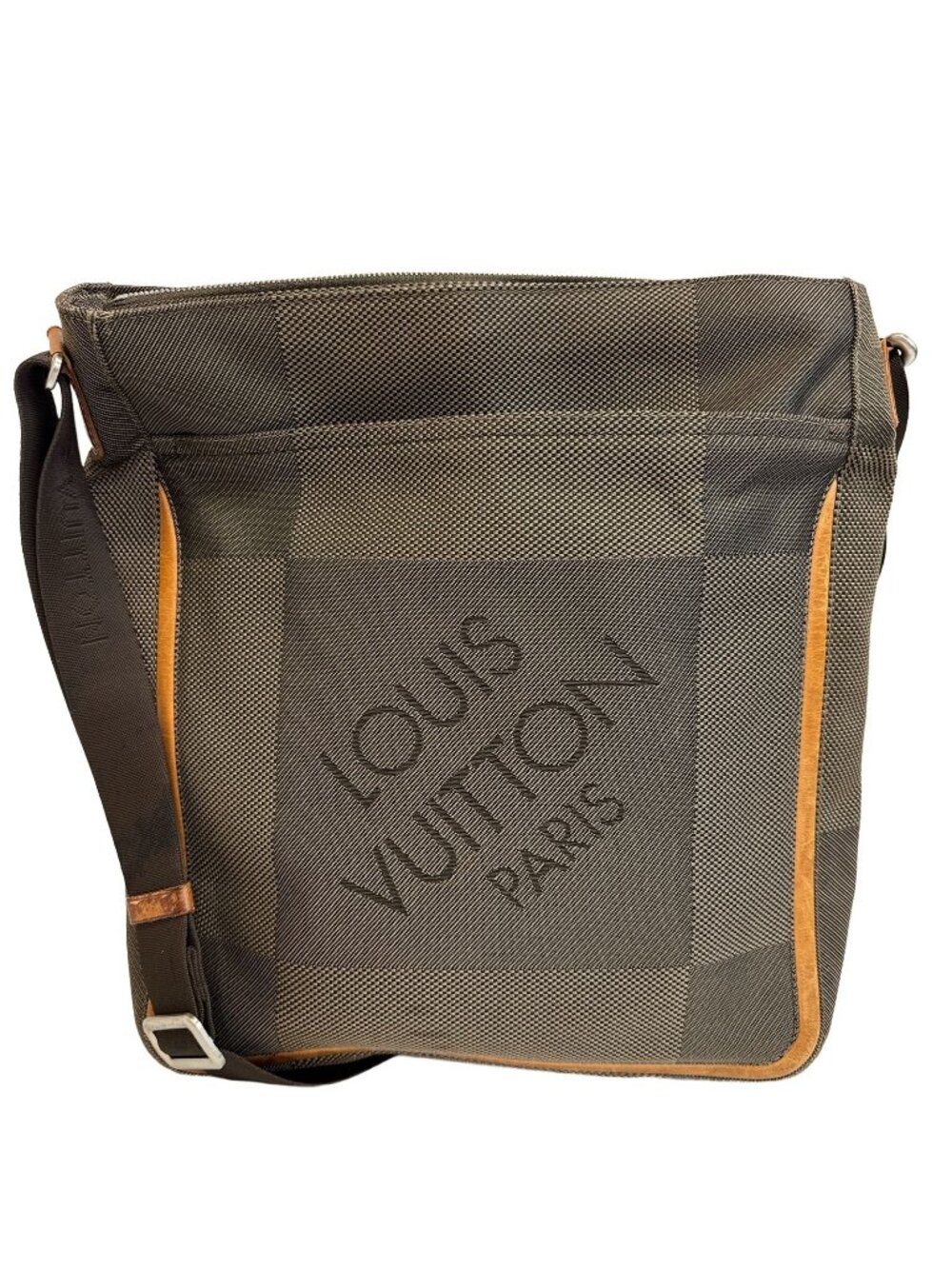 Louis Vuitton Companion Damier Geant Shoulder Bag Canvas Khaki Green